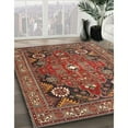 thumbnail image 2 of Ahgly Company Indoor Square Traditional Tomato Sauce Red Area Rugs, 5' Square, 2 of 6