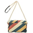 thumbnail image 2 of FORMRS Women Crossbody Purse with Chain Strap Vegan Leather Shoulder Handbag, Beige Stripes, 2 of 7