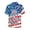 American Flag Design, variant on HELLHERO Button Men's Summer Short Sleeve Shirt, Eagle Fireworks Design Soft Relaxed Fit Men's Short Sleeve Shirt for Vacation Beach Outdoor Activities