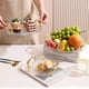 thumbnail image 2 of Cake Stand, Round Tray with Lid, Multipurpose Tray with Handle for Tea Breakfast Office Coffee Table, 2 of 5