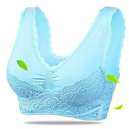 

Wuffmeow Sexy Lace Sport Bras Solid Cross Front Side Buckle Yoga Bra Non-wired Push up Bralette for Women
