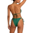 thumbnail image 5 of UTSJKR Women's 2026 O-Ring Hollow Out Halter Bikini Set, Strapless Two Piece Tie Bathing Suit, Resort Leisure Swimwear Green M, 5 of 8