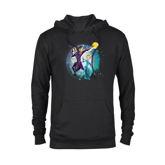 Marvel Eternals Stylized Cartoon Kingo and Sprite - Pullover Hoodie for Adults - Customized-Black