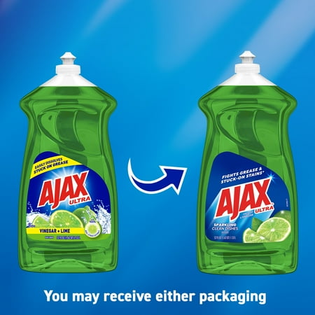 AJAX Liquid Dish Soap, Lime Scent,52 Fluid Ounce