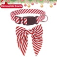 thumbnail image 5 of Collar para perro ADOGGYGO Christmas Red White Medium Algodón, 5 of 5