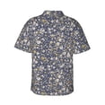 thumbnail image 3 of Haiem Daisies Flowers Printed Hawaiian Shirt for Men - Men’s Casual Beach Summer Shirts - Stretch Fabric with Modern Fit-X-Large, 3 of 9