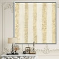 thumbnail image 3 of Motif de Rayures Glam Dorées - Toile Encadrée Glam Moderne, 3 of 3