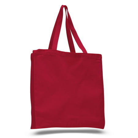 Canvas Large Heavy Duty Tote Bags for Teachers, Students, or Shopping, Set of 6