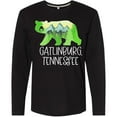 thumbnail image 3 of Inktastic Gatlinburg, Tennessee- Mountains and Bear Shape Long Sleeve T-Shirt, 3 of 5