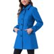 thumbnail image 4 of Abrigo largo de invierno de una sola botonadura para mujer INSPIRE CHIC con bolsillos M azul, 4 of 6