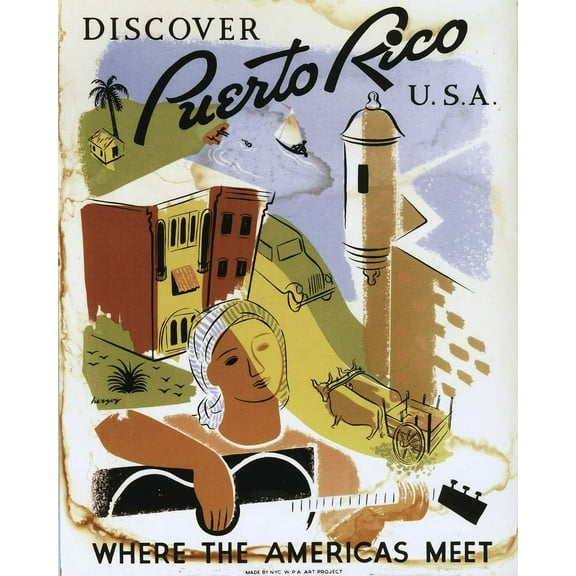 Puerto Rico - CANVAS OR WALL ART PRINT
