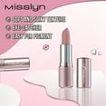 thumbnail image 6 of Misslyn Cream Crush Lipstick #98 Barely Reveal, Hydrating Moisturizing Satin Super Creamy Lipstick for All Tones, 0.12 oz, 6 of 11
