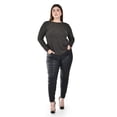 thumbnail image 4 of Blusa con patron geometrico Roman Fashion /Tallas Extras, 5109 (Dorado) dorado 38, 4 of 6