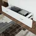 thumbnail image 6 of AFI Raleigh Queen Murphy Bed Chest with 6" Mattress, Storage, & Built-in Charger, White, 6 of 21
