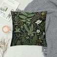 thumbnail image 2 of JRXY  Botanical Print Floral Pillow Covers Black Sage Green Spring Vintage Flower Plant Decorative Lumbar Throw Pillow Cases Outdoor Farmhouse Decor for Sofa Couch Bed White, 2 of 5