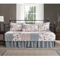 thumbnail image 4 of Chezmoi Collection Abbi 5-Piece Daybed Bedding Set Shabby Chic Floral Daybed Cover Pre-Washed Cotton Patchwork Daybed Set, 4 of 4