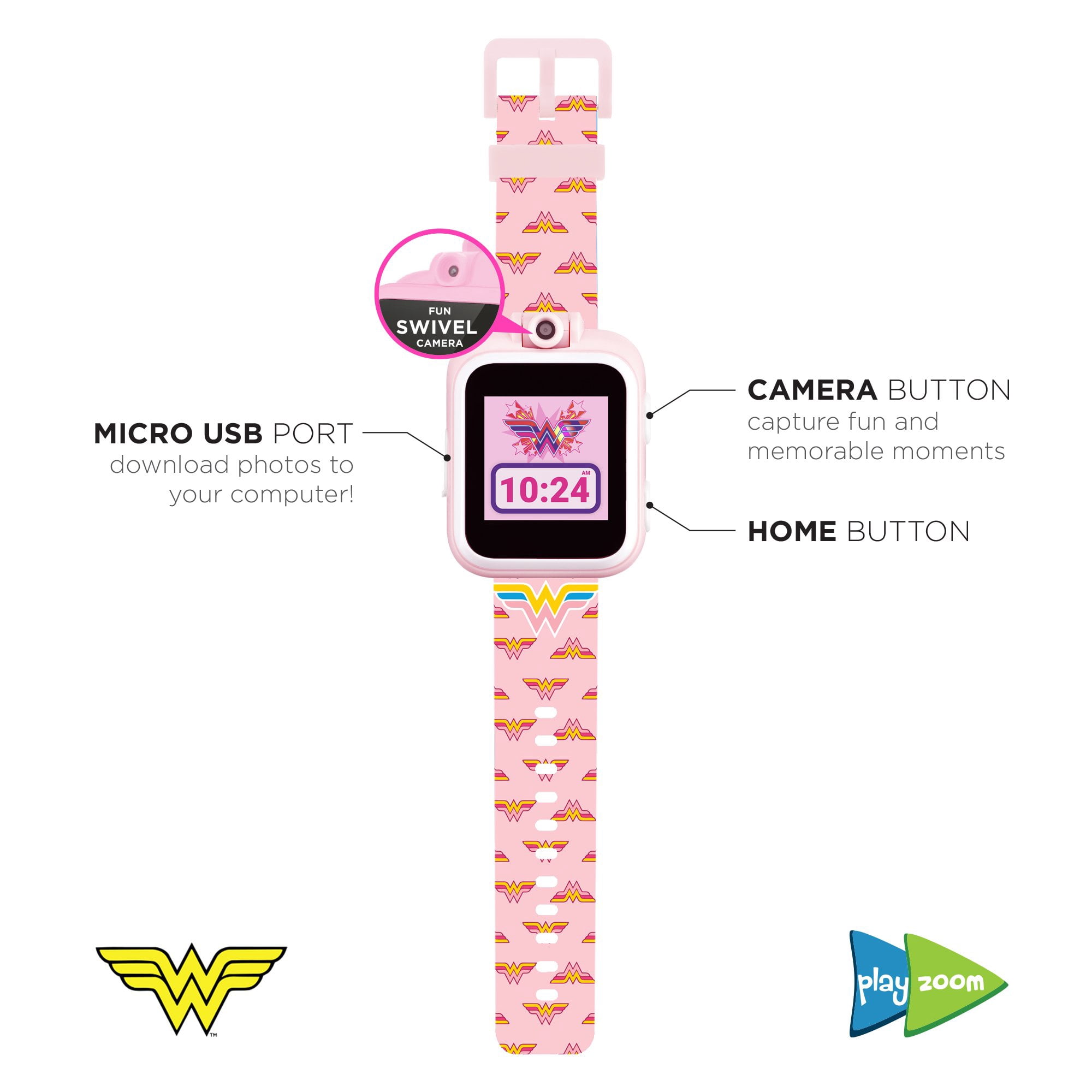 Wonder Woman PlayZoom Kids Smart Watch - Touch Screen