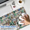 thumbnail image 4 of Long Mouse Pads for Desk,Multicolor Bigfoot and Sticker Pattern Desk Mats on Top Of Desks, Desk Mouse Pad Extra Large with 3mm Non-Slip Base and Stitched Edge for Gaming,Office,Work,Home 35.4"x15.7", 4 of 6
