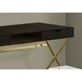 thumbnail image 4 of Computer Desk - 48"L / Espresso / Gold Metal, 4 of 4