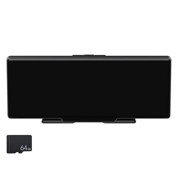 Pisexur Accesorios para coches, Electrónica para cochesCámara de tablero de navegación compatible con teléfono Pantalla táctil de 10 pulgadas Grabación Full HD Navegación GPS Control de voz Tarjeta d