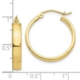thumbnail image 2 of Auriga Fine Jewelry 10K Yellow Gold Hoop Earrings for Women (L-25.5mm ; W-25.9mm), 2 of 4
