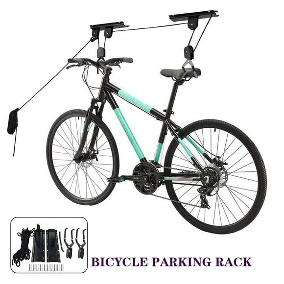 Monté sur Poulie de Plafond de Montagne Robuste, Treuil de Levage Lourd pour Vélo, pour Outils de Garage et Amélioration de la Maison