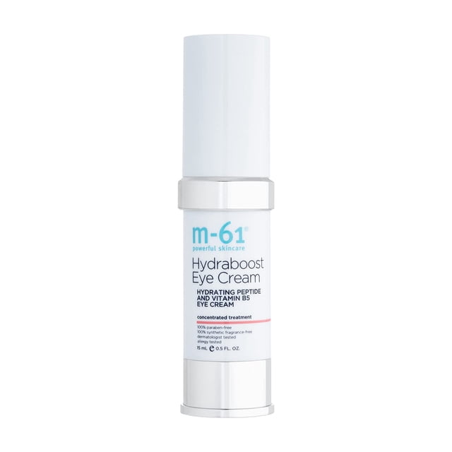 m-61 Crema para ojos Hydraboost | Crema para ojos con péptidos hidratantes de rápida absorción y vitamina B5, 0,5 onzas líquidas