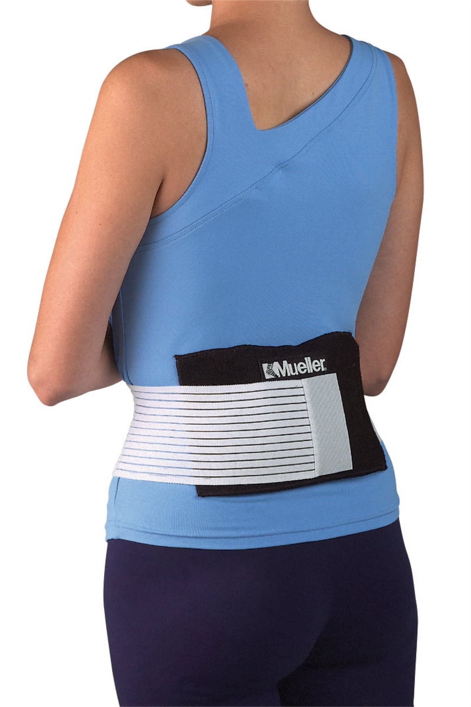 Mueller Elastic Cold/Hot Wrap, Black, Includes 6" x 9" Reusable Cold/Hot Pack