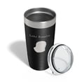 thumbnail image 4 of Lake Rosalie Map Tumbler Travel Mug Insulated Laser Engraved Coffee Cup Florida 20 oz Black, 4 of 5