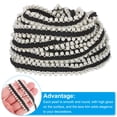thumbnail image 3 of Uxcell 5 Yard  4mm OD 0.51" Wide Faux Pearl Lace Ribbon Black White 5Pack, 3 of 5