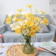 thumbnail image 5 of GOOHOCHY 6pcs Decoración de flores artificiales simuladas Bouquet Bouquet (blanco amarillo), 5 of 6
