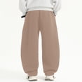 thumbnail image 6 of BOOMNY Boys Baggy Sweatpants Wide Leg Pants For Boys Trendy Solid Color Elastic Waist Athletic Jogger Pants With Pocket, 6 of 6