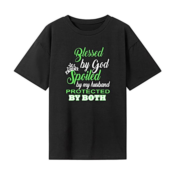 Camiseta de Manga Corta para Mujer, Ropa Deportiva Sencilla Clásica de Verano, para Uso Diario M