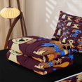 thumbnail image 5 of Erosebridal Cartoon Puppy Zipper Twin Comforter Sets with Fitted Sheet and 2 Pillowcases,Cute Dog Pattern Zipper Bedding Set For Girls,Black Reversible,4pcs, 5 of 7