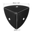 thumbnail image 2 of Uxcell 20 Pack Decorative Box Corner Cover, 28mm Metal Edge Guard, Furniture Corner Edges Protector with Screws, Black, 2 of 6