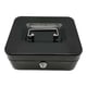 thumbnail image 1 of Caja de efectivo con cerradura y llave Caja de almacenamiento de efectivo con asa Caja de ahorro de dinero de metal Negro, 1 of 9