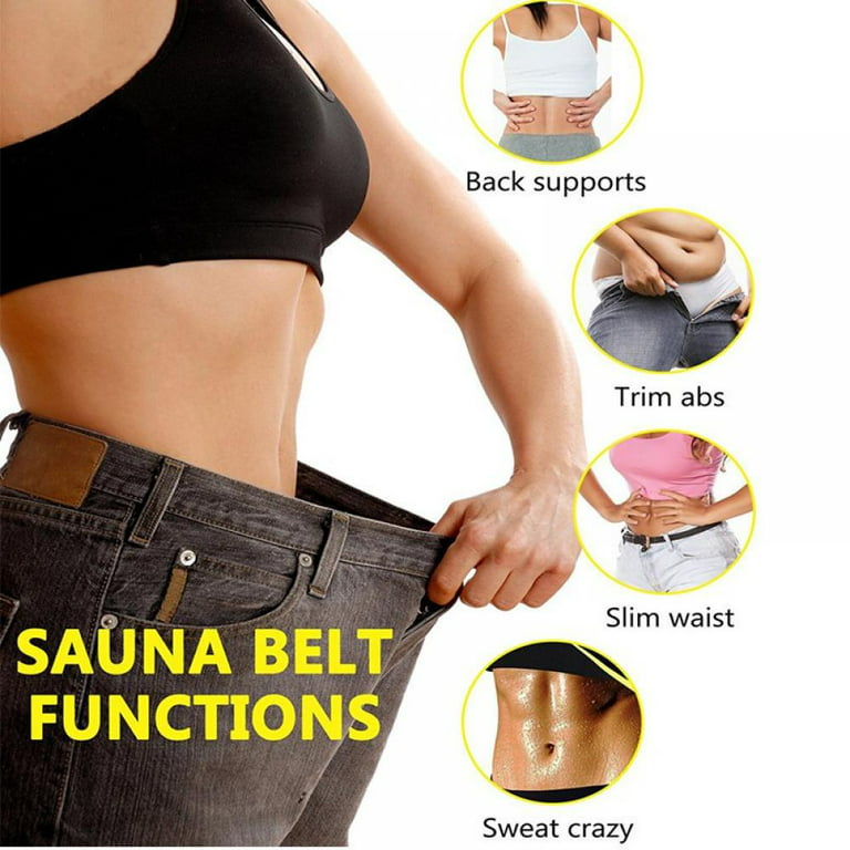Sports Sweat Belt Premium Waist Trimmer for Women Belly Fat Burner Lose  Weight