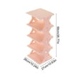 thumbnail image 3 of Vertical Shoe Rack Small, 5 Tier Shoe Storage Rack Easy Installation, for Corridors, Bedrooms Living Room Corner and Small Spaces (Pink), 3 of 6