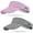 Drak Gray+Pink, variant on 2Pcs Sport Sun Visor Hats for Women and Men Golf Cycling Fishing Tennis Running