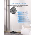 thumbnail image 3 of Ventilador de pie FARADAY oscilante de 30 cm, plegable, 12000 mAh, 3 of 5