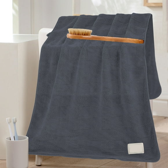Corals Velvet Bath Towel Absorbent Quicks Drying Thickened Bath Adult Wash Gift