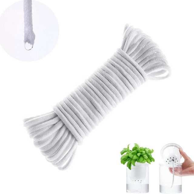 Self Watering Capillary Wick Cord Watering DIY Hydroponic Wicking Self Watering Planter Pot Automatic Water System Device Potted Violet Self Watering Rope Irrigation System Irrigation Irrigation Timer