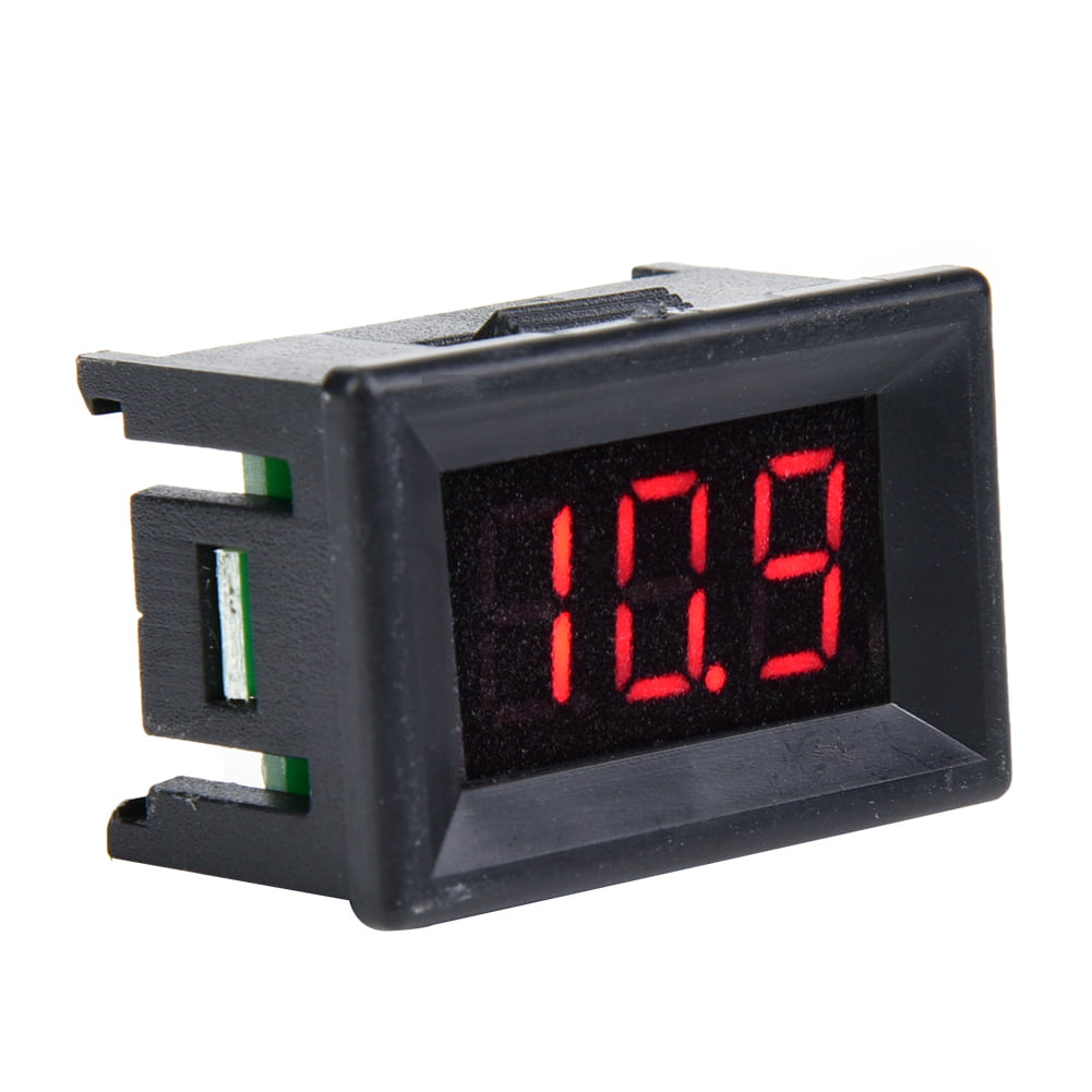 2 Wire 0.36” Digital LED Car Voltmeter Volt Panel Meter Gauge DC2.4-30V Blue 