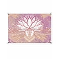 thumbnail image 2 of Sun Shade Sail 8x10Ft Mandala Flower Lotus Purple Gradient Pattern Uv Block Sunshade Canopy Outdoor Shade Cover Rectangle Shade Cloth For Patio Garden Yard Deck Pergola, 2 of 6