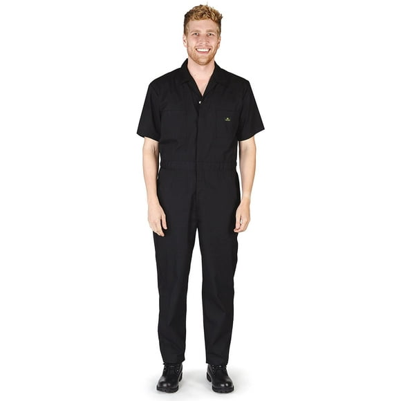 NATURAL WORKWEAR - Mens Short Sleeve Basic Blended Work Coverall Includes Big  Tall Sizes - Order 1 Size Bigger