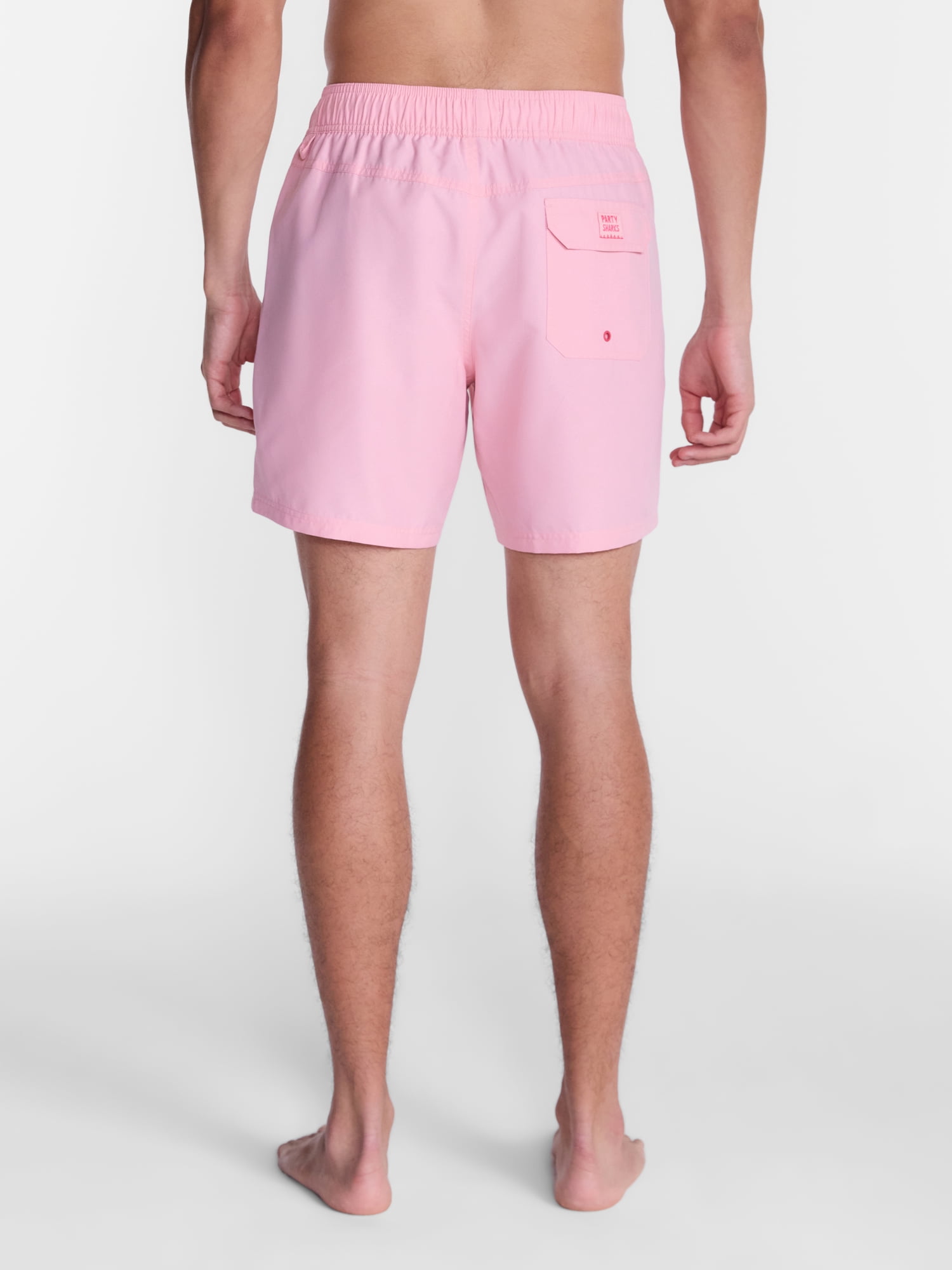 Party Sharks Men's Swim Trunks, 6.5" Inseam, Sizes S-XL