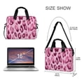 thumbnail image 3 of Iauyy 16inch Laptop Briefcase for Men/Women , Detachable Strap & Padded Compartment，Water-Resistant BagBusiness Travel File and Notepad,Artistic Illustration Of Leopard Pattern, 3 of 7