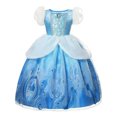 thumbnail image 3 of Disney vestido de princesa para niños, conjunto de disfraz de Rapunzel, Cenicienta, fiesta de cumpleaños, Carnaval, Navidad, ropa de lujo para niñas, 3 of 5