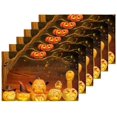 thumbnail image 5 of EREHome Halloween Pumpkin Placemat Plate Holder Set of 6, Table Mats Protector 12x18 inch, 5 of 5