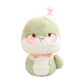 thumbnail image 4 of Juguete de peluche de serpiente de dibujos animados para niños, Animal relleno suave, regalo de cumpleaños, decoración del Festival de Primavera, almo Verde 28cm, 4 of 8